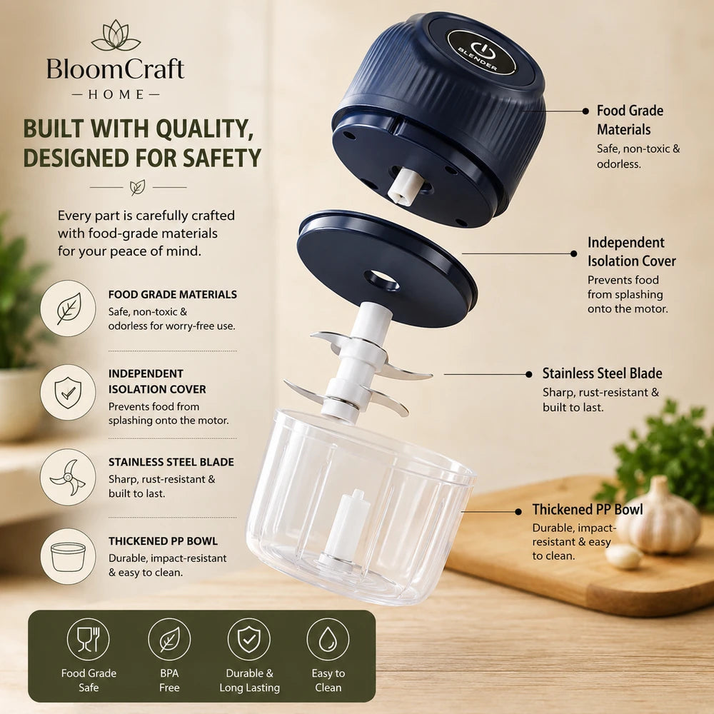 Cordless Electric Garlic & Vegetable Chopper